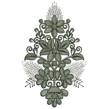 Southern Daisy Applique Embroidery Design 25077
