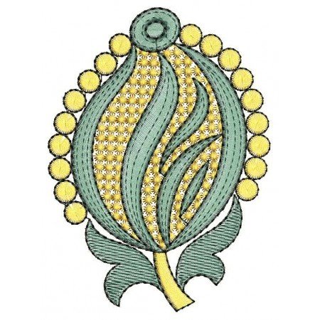 Antique Applique Embroidery Design 25161