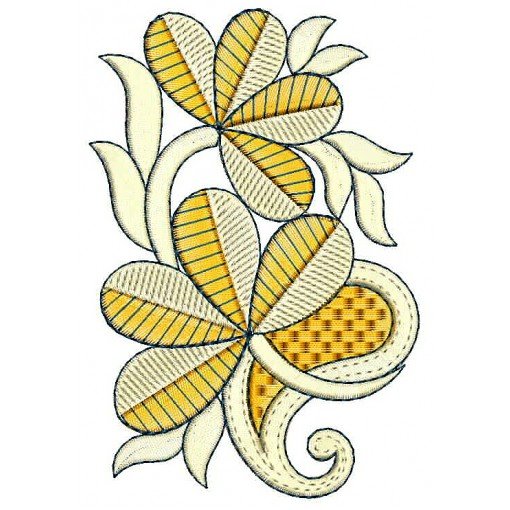 Kurti Pocket Applique Embroidery Design 25166