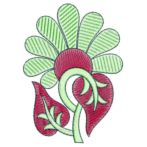 Pansy Style Embroidery Design 25167