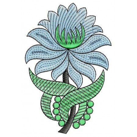 Lotus Flower Embroidery Design 25170