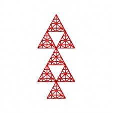 Cross Stitch Type Tree Embroidery Design 25497