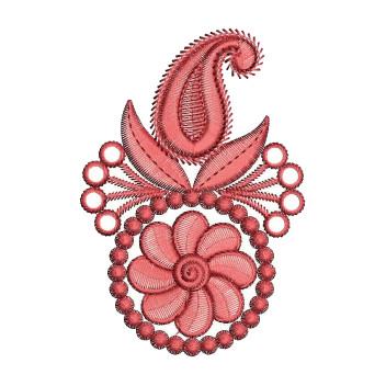 Paisley Style Machine Embroidery Design 25758