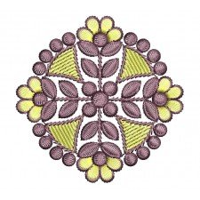 Circle Pattern In Applique Embroidery 25760
