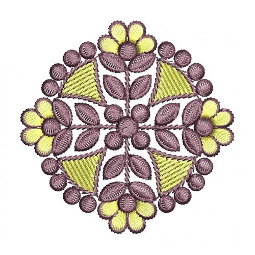 Circle Pattern In Applique Embroidery 25760