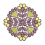 Circle Pattern In Applique Embroidery 25760
