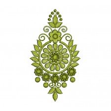 Baby Frock Patch Machine Embroidery 25763