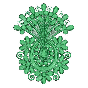 Machine Embroidery Thread Applique 25797