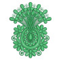 Machine Embroidery Thread Applique 25797