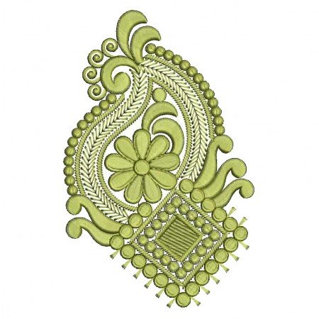 Flower Applique Free Crochet Embroidery Design 25800