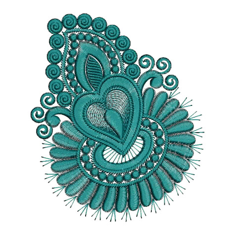 Heart Emboidery Applique Design 25808