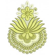 Big Lotus Applique Machine Design 25811