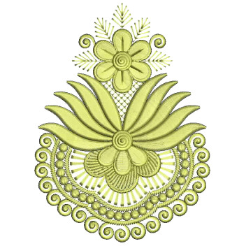 Big Lotus Applique Machine Design 25811
