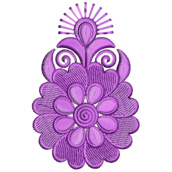 Layered Applique Embroidery Design 25824