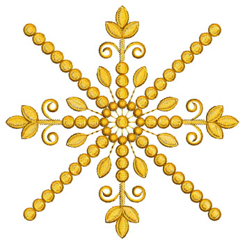 Leaf Applique Embroidery Design 25827