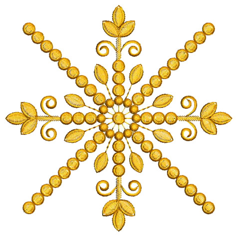 Leaf Applique Embroidery Design 25827