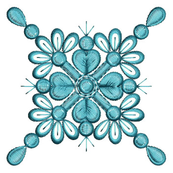 Floral Applique Machine Embroidery Design 25828