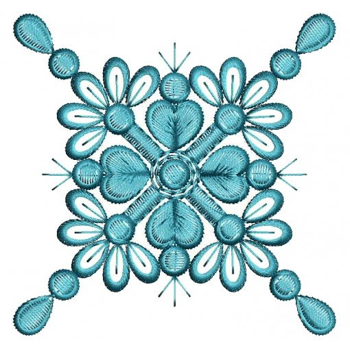 Floral Applique Machine Embroidery Design 25828
