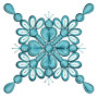 Floral Applique Machine Embroidery Design 25828