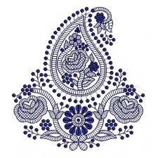 Mango Design Applique Embroidery 25830