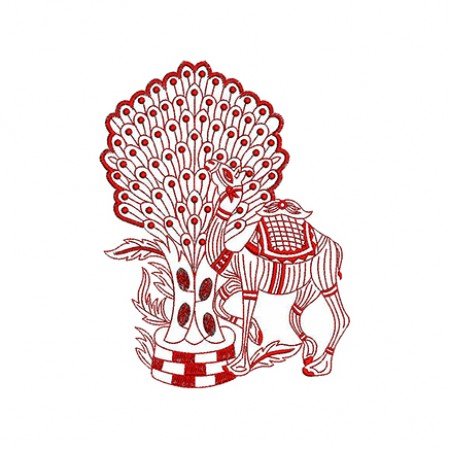 Tree Applique Embroidery Design 25832