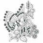 Butterfly Applique Machine Embroidery Design 25834