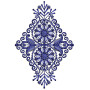 Lotus Flower Applique Embroidery Design 25845