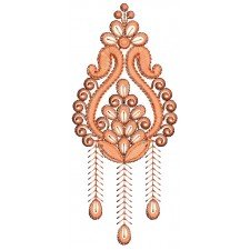 Jacobean Style Applique Embroidery Design 25846