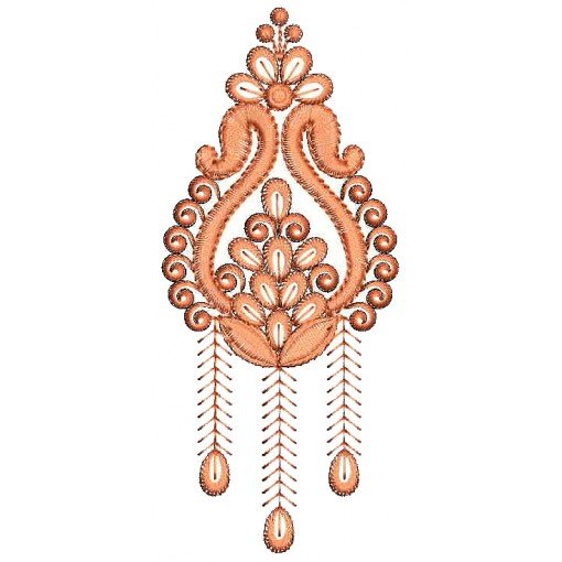 Jacobean Style Applique Embroidery Design 25846
