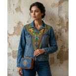 Ornate African Dashiki Neckline Embroidery Design
