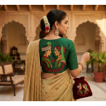 Assamese Wedding Bride and Groom Embroidery Design