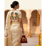 Assamese Wedding Bride and Groom Embroidery Design