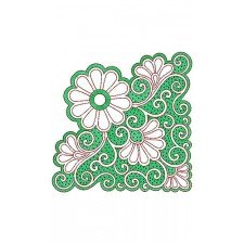 Farasha Corner Embroidery Design