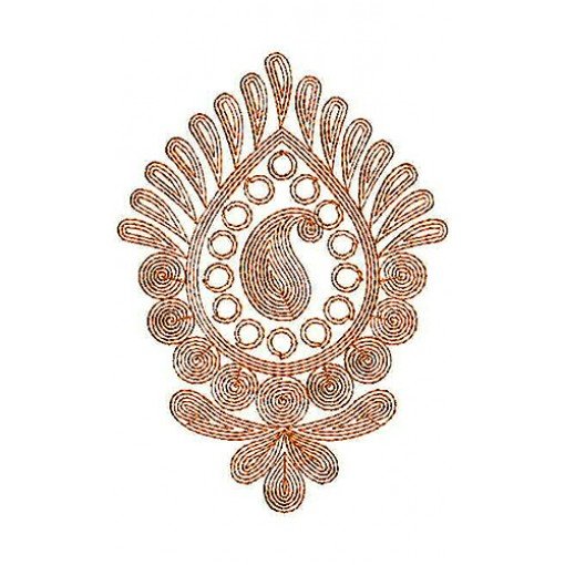 Bridal Bead Stone | Cording Embroidery Design