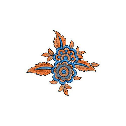 Awesome Floral Applique Embroidery Design