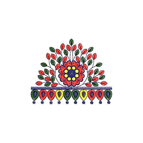 Kulturele Floral Stiksweis Embroidery Design 30003