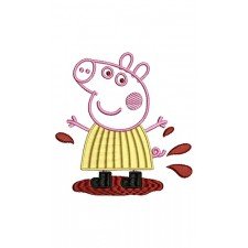 Peppa Pig Embroidery Design