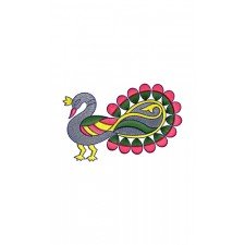 Peacock Applique Embroidery Design