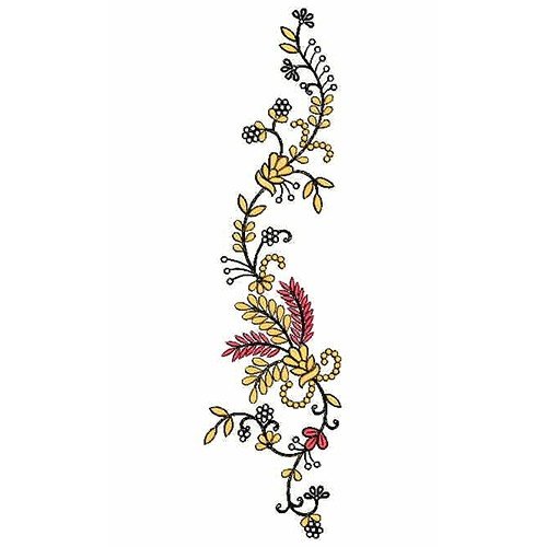Floral Applique Embroidery Design
