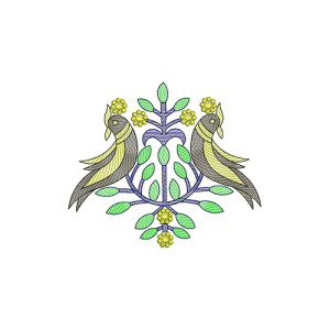 Bird Applique Embroidery Design 30236