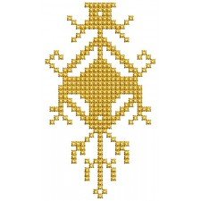 Cross Stitch Applique Embroidery Pattern