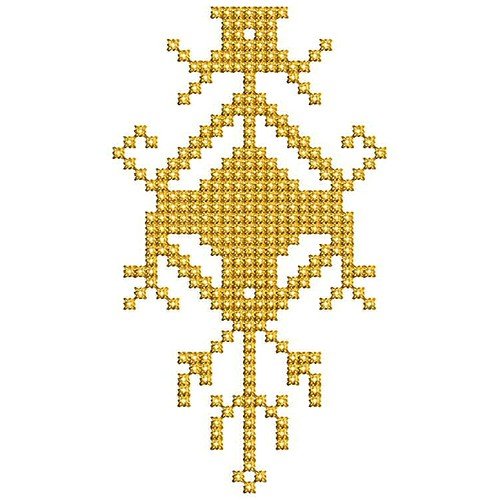 Cross Stitch Applique Embroidery Pattern