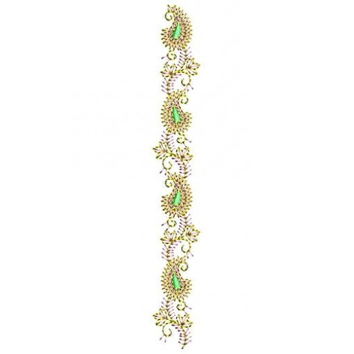 Paisley Applique Embroidery Design