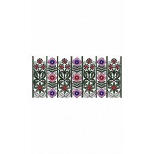 Flower Applique Embroidery Design