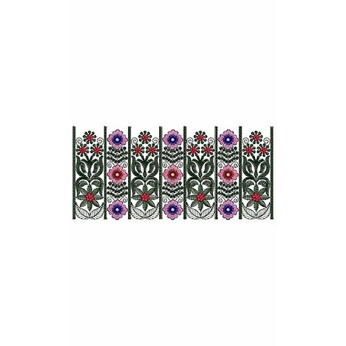 Flower Applique Embroidery Design