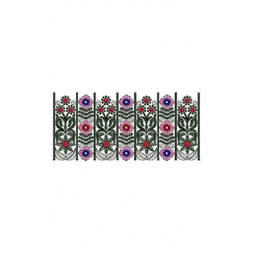 Flower Applique Embroidery Design
