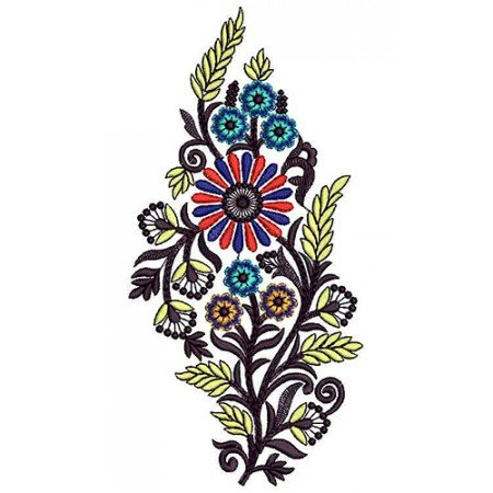 Indian Floral Embroidery Design