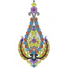 Eyelet Dress Sequins Applique Embroidery Design