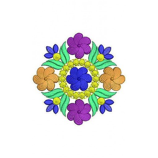 Colorfull Sleeveless Dress | Applique Design