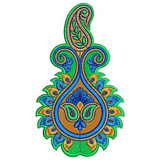 Velvet Applique Embroidery Design